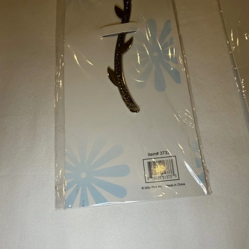 Gifts Plus Inc Flower Power Metal Bookmark Set 5 Pink Daisy Rhinestone  NEW